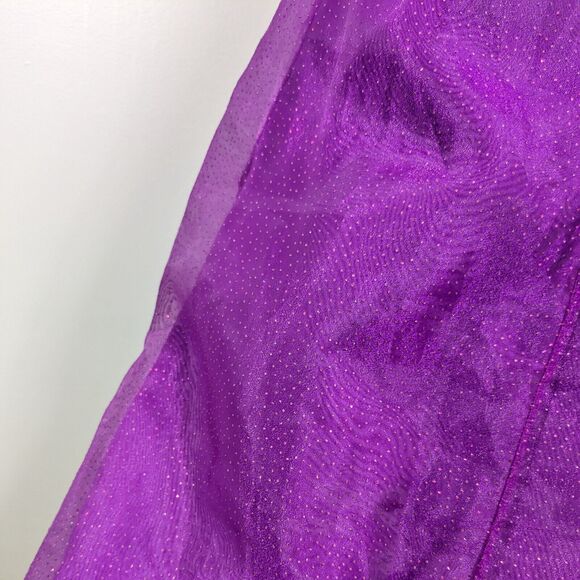 Vintage Morgan Co Prom Dress Maxi Gown 10 Purple Y2K Fairy Princess Goth Ball - Picture 6 of 10